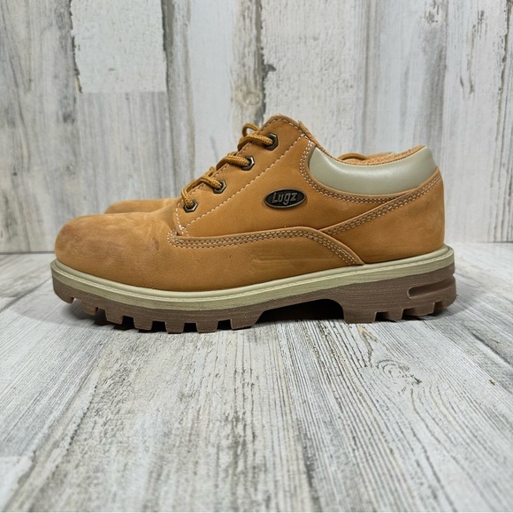Lugz Flexastride Men's Tan Work Boots with Memory Foam #711 - Picture 1 of 13